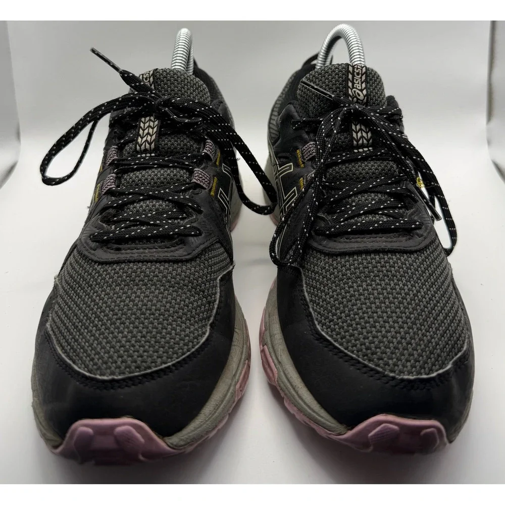 ASICS Gel-Venture 8 Trail Running Shoes Womens 7 Black Pink 1012A708 Good